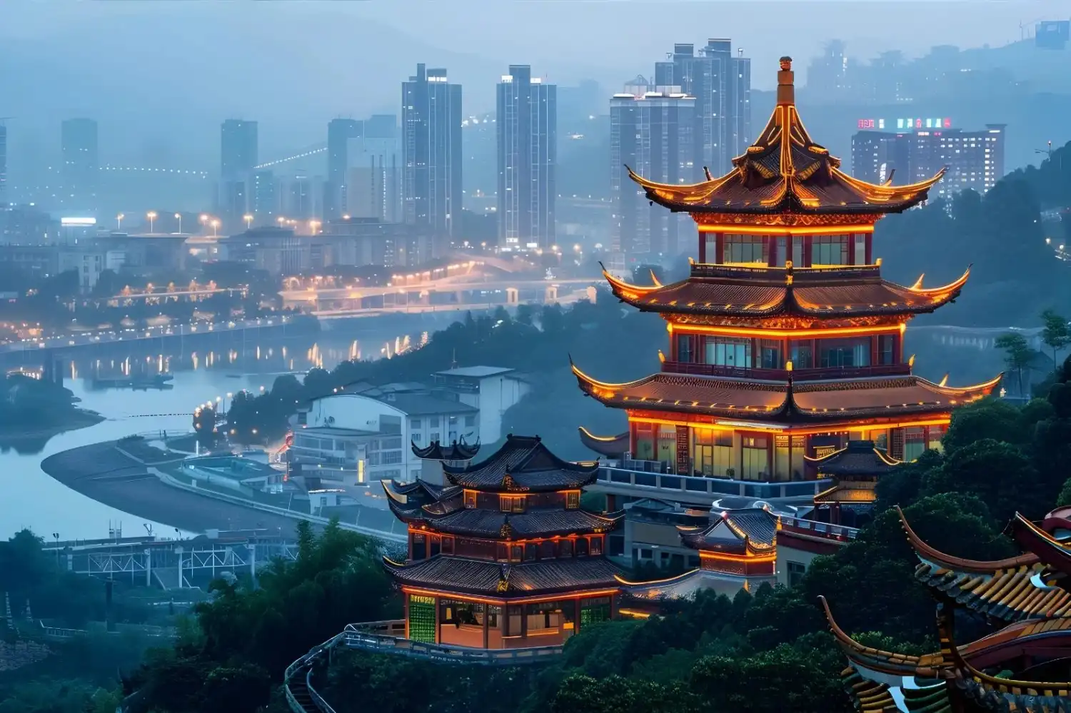 Xi’an ancient city wall and historic architecture representing China's timeless treasures tour