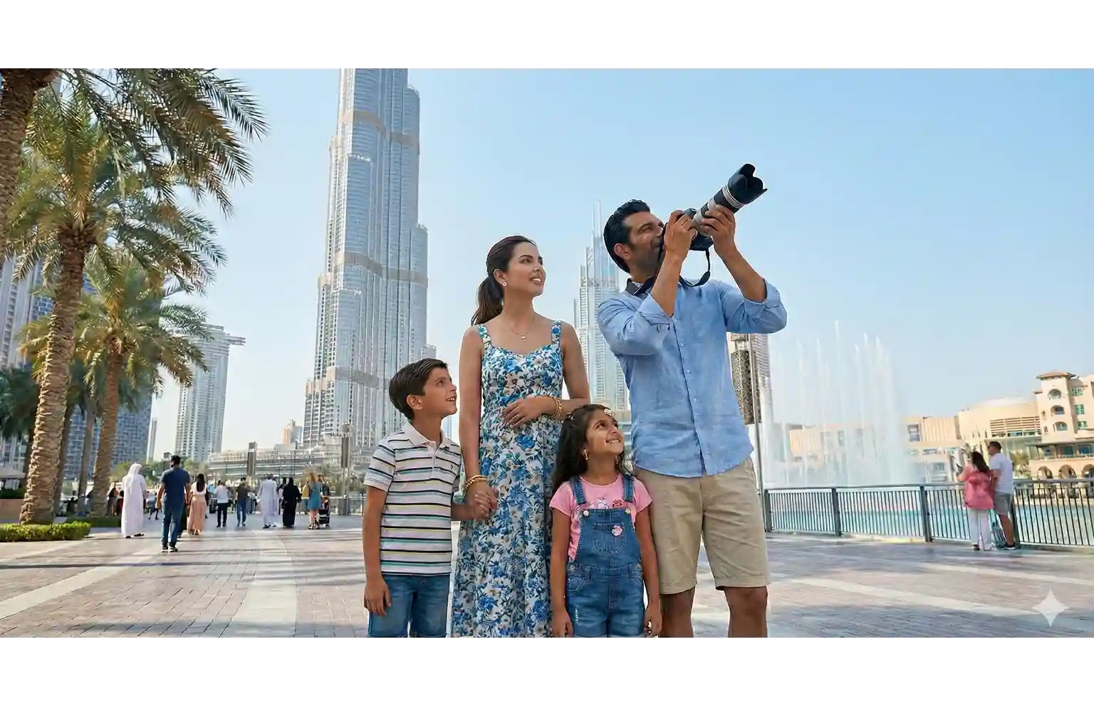 Dubai skyline with Burj Khalifa showcasing modern UAE cityscape and luxury travel destination appeal