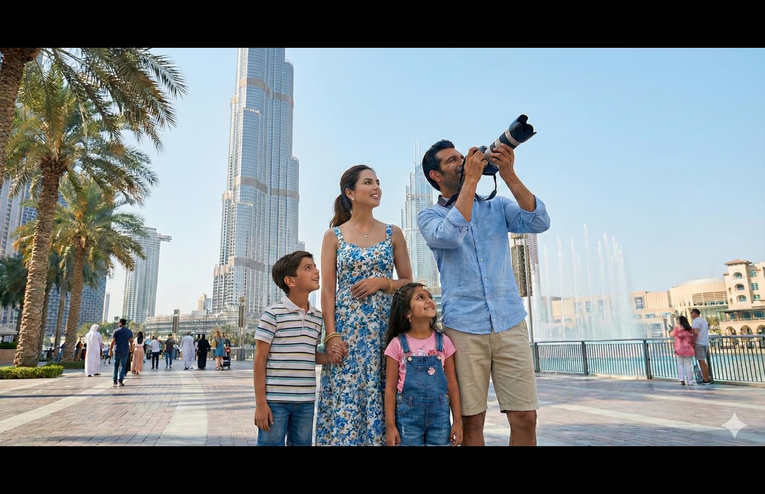 Dubai skyline with Burj Khalifa showcasing modern UAE cityscape and luxury travel destination appeal