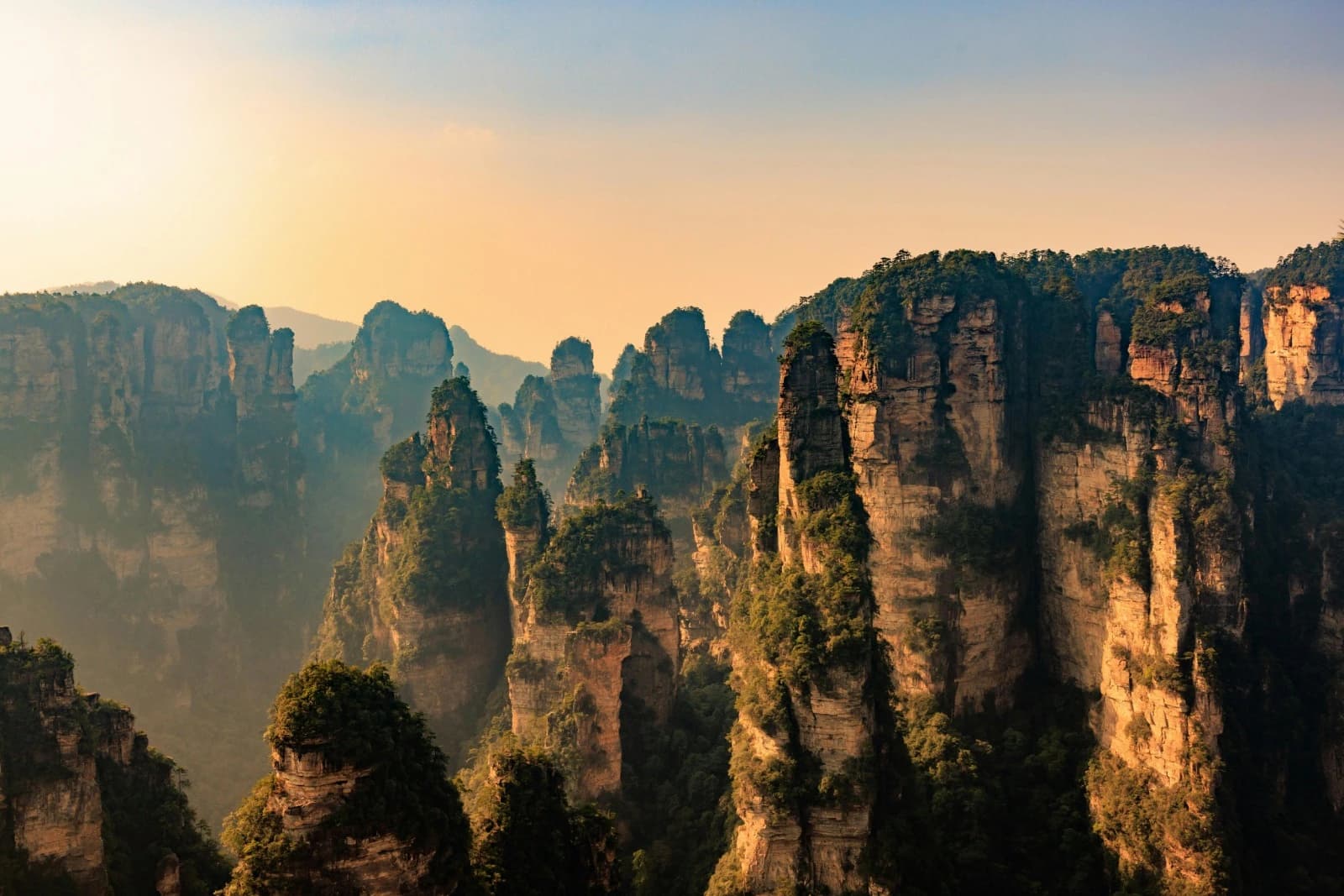 China travel destinations skyline with modern cities and cultural landmarks