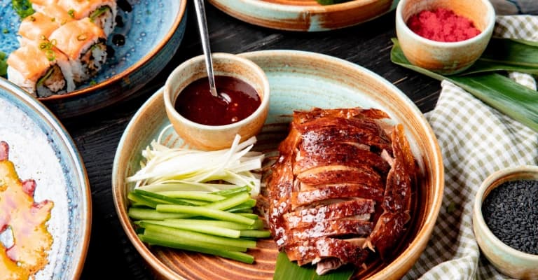 Authentic Chinese cuisine featuring Peking duck and a variety of regional dishes