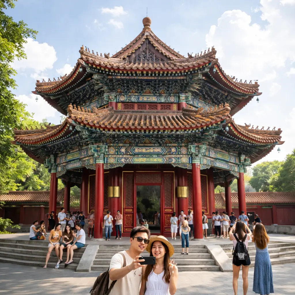Leisure travel experiences in China including cultural sightseeing and guided tours