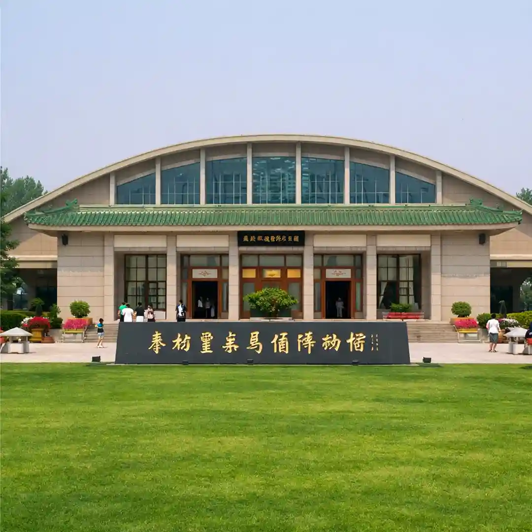 Terracotta Warriors at Qin Shi Huang Mausoleum Museum with rows of ancient clay soldiers in excavation site