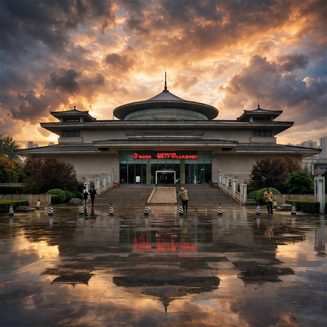 Xi’an Museum with historic artifacts, exhibition halls, and traditional Chinese architecture