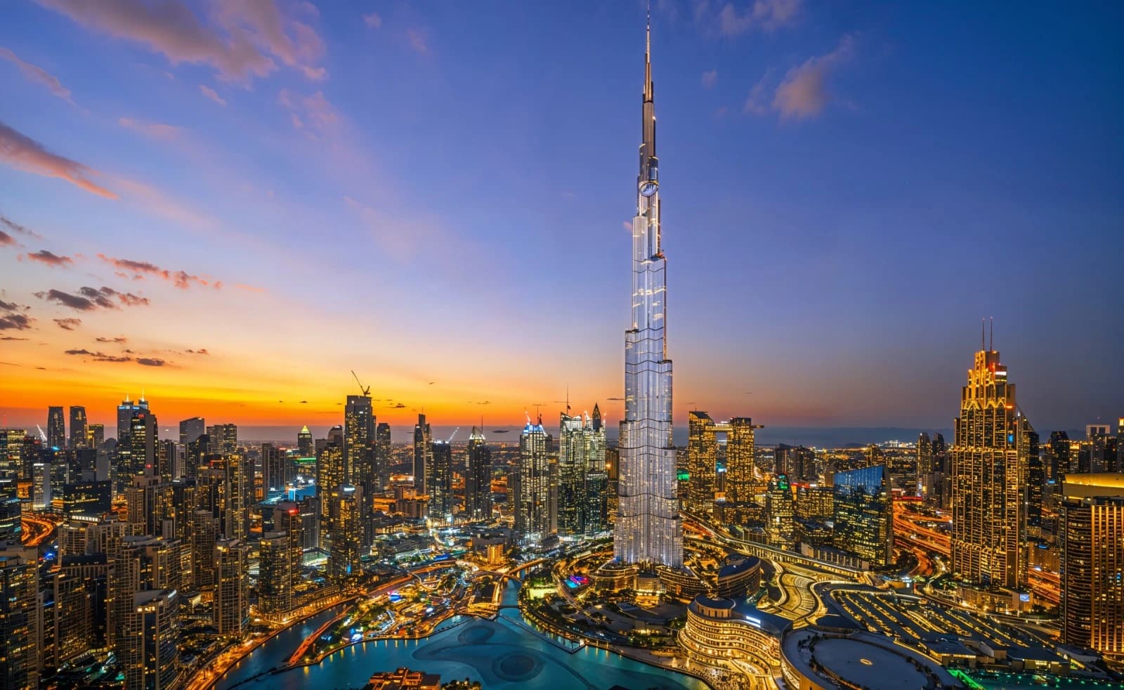 Dubai skyline representing UAE travel destinations managed by Royal Arabian