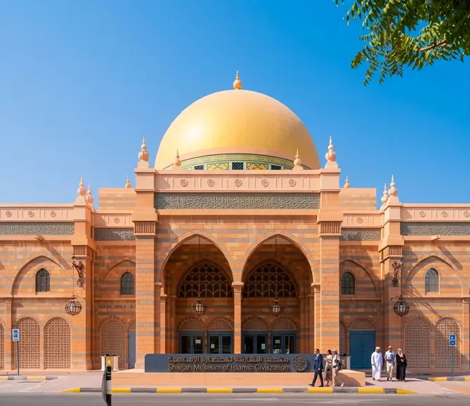 Sharjah travel destination in UAE featuring recognized as the cultural capital of the uae, sharjah offers museums, heritage districts, art centers, and family attractions.