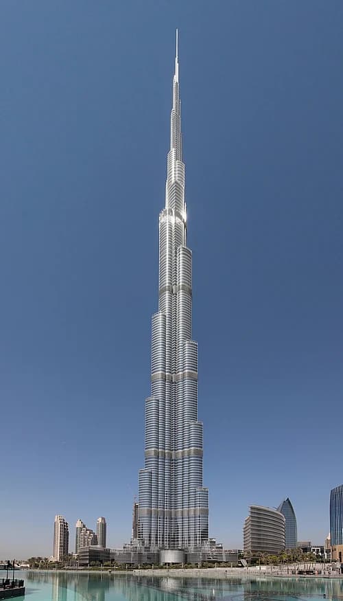 Burj Khalifa observation deck with panoramic Dubai skyline views
