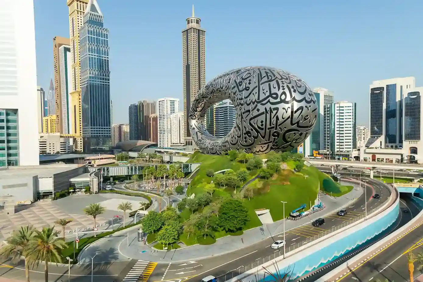 Museum of the Future futuristic architecture landmark in Dubai