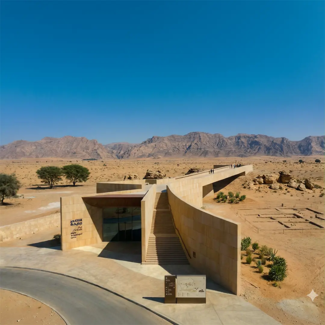 Mleiha Archaeological Centre desert heritage site with ancient tombs in Sharjah