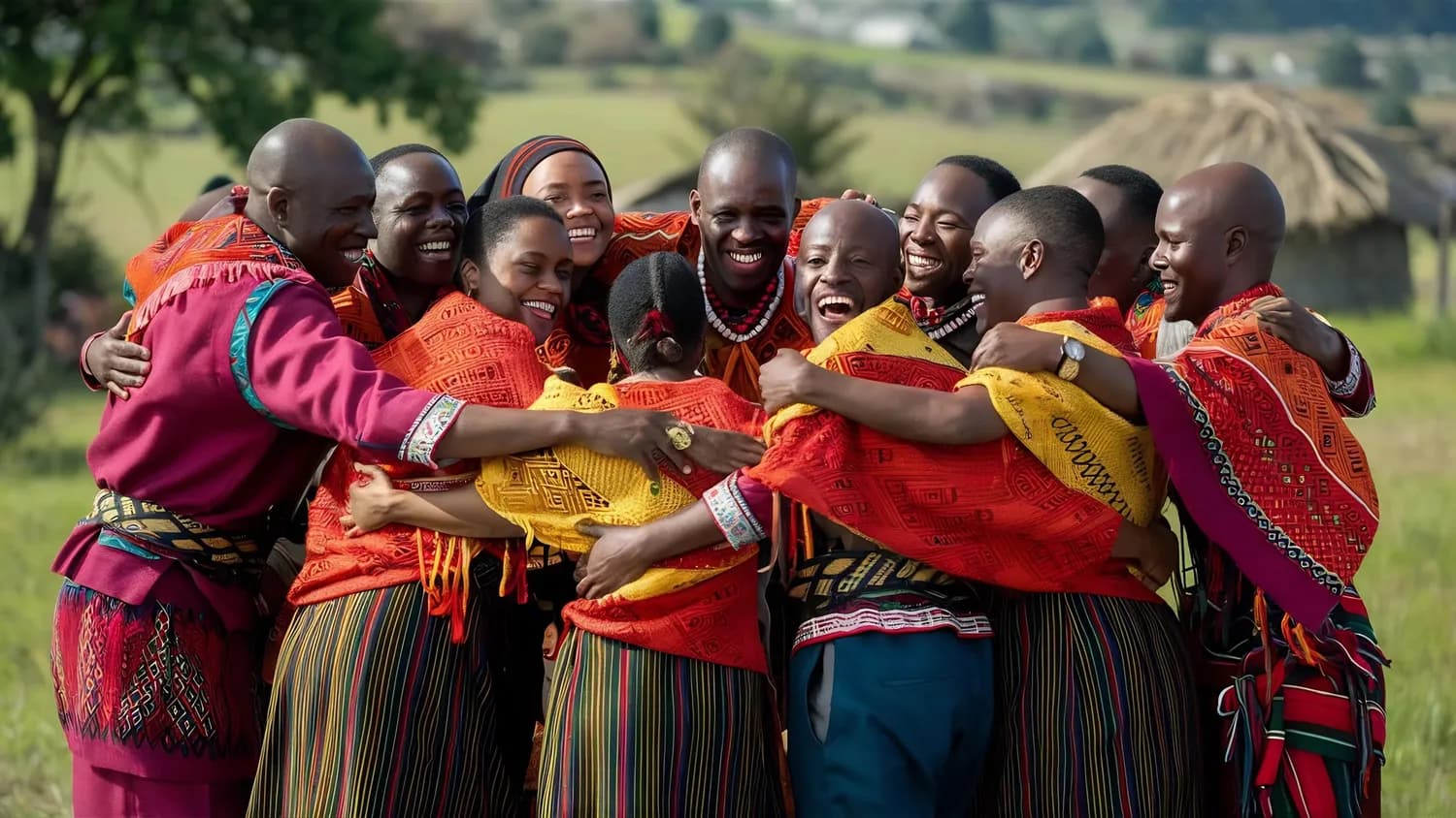 Safari game drive in Kenya with zebras, antelopes, and lions roaming the open savannah plains, highlighting wildlife encounters
