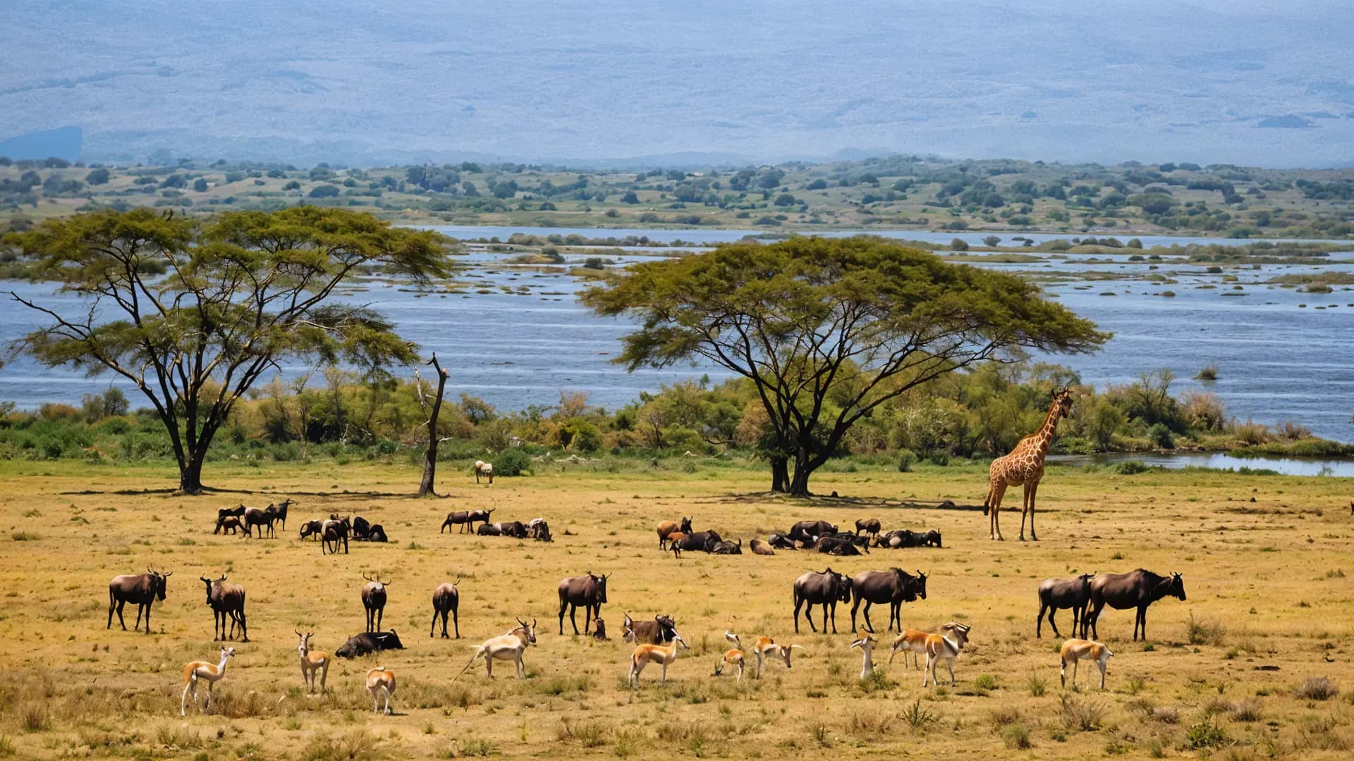 Dense forests of Aberdare National Park with wildlife in natural habitat Kenya