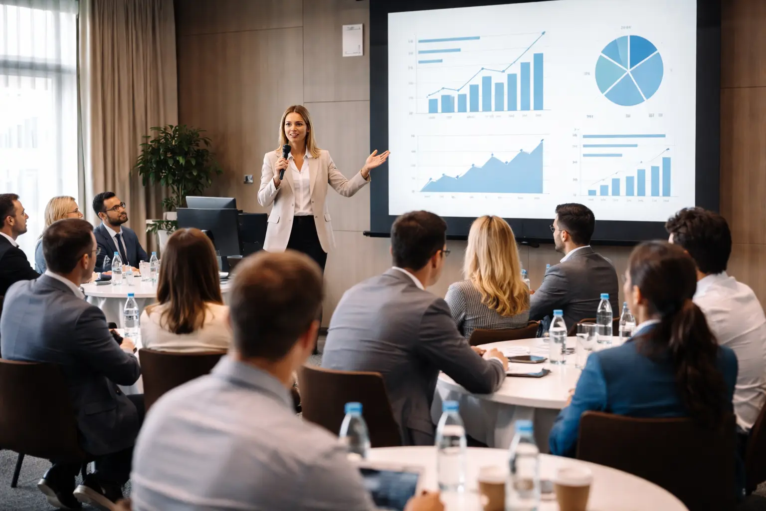 Corporate gala event or product launch setup in UAE venue