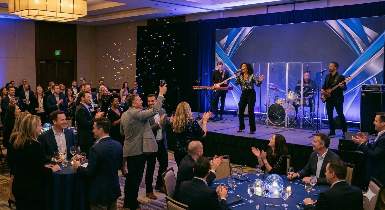 Creative event staging and themed corporate event setup