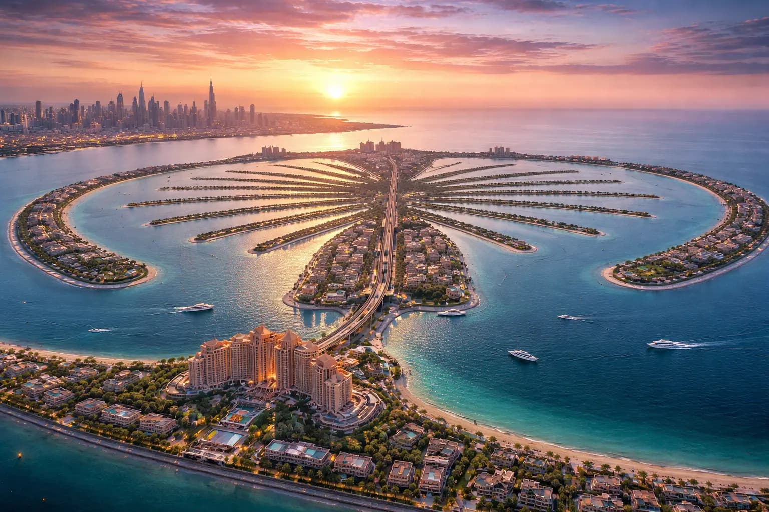Dubai city skyline with iconic skyscrapers showcasing a Dubai city break travel package