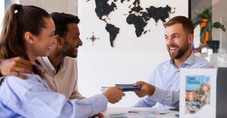 Travel professionals comparing destination management companies in Dubai