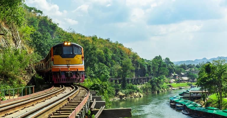 Overnight train travel in Thailand