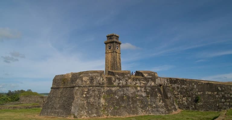 Galle Fort with colonial architecture and ocean views in southern Sri Lanka