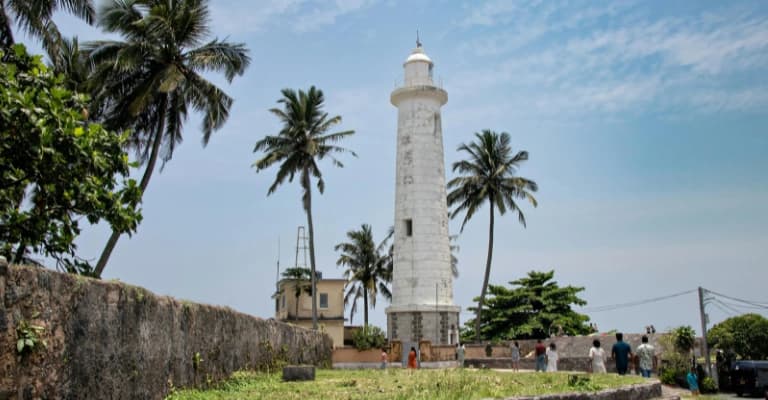 Sigiriya Rock Fortress rising above lush forests in Sri Lanka