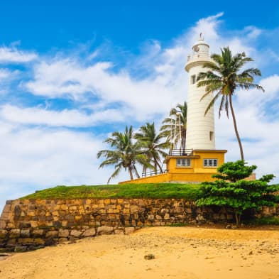 Historic Galle Fort and colonial streets along Sri Lanka’s southern coast
