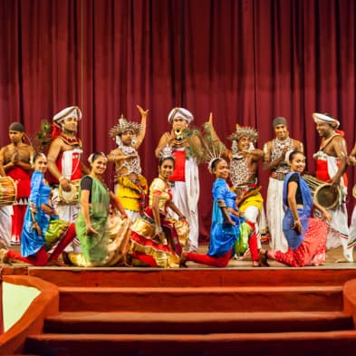 Traditional Sri Lankan cultural dance performance at Kandy Lake Club