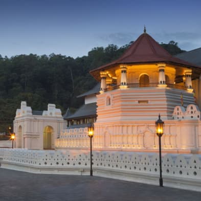 Kandy cultural city with Temple of the Tooth and scenic lake views