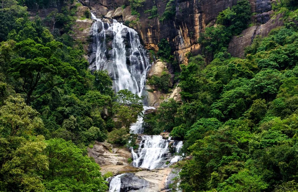 Scenic mountain views and lush landscapes in Ella, Sri Lanka