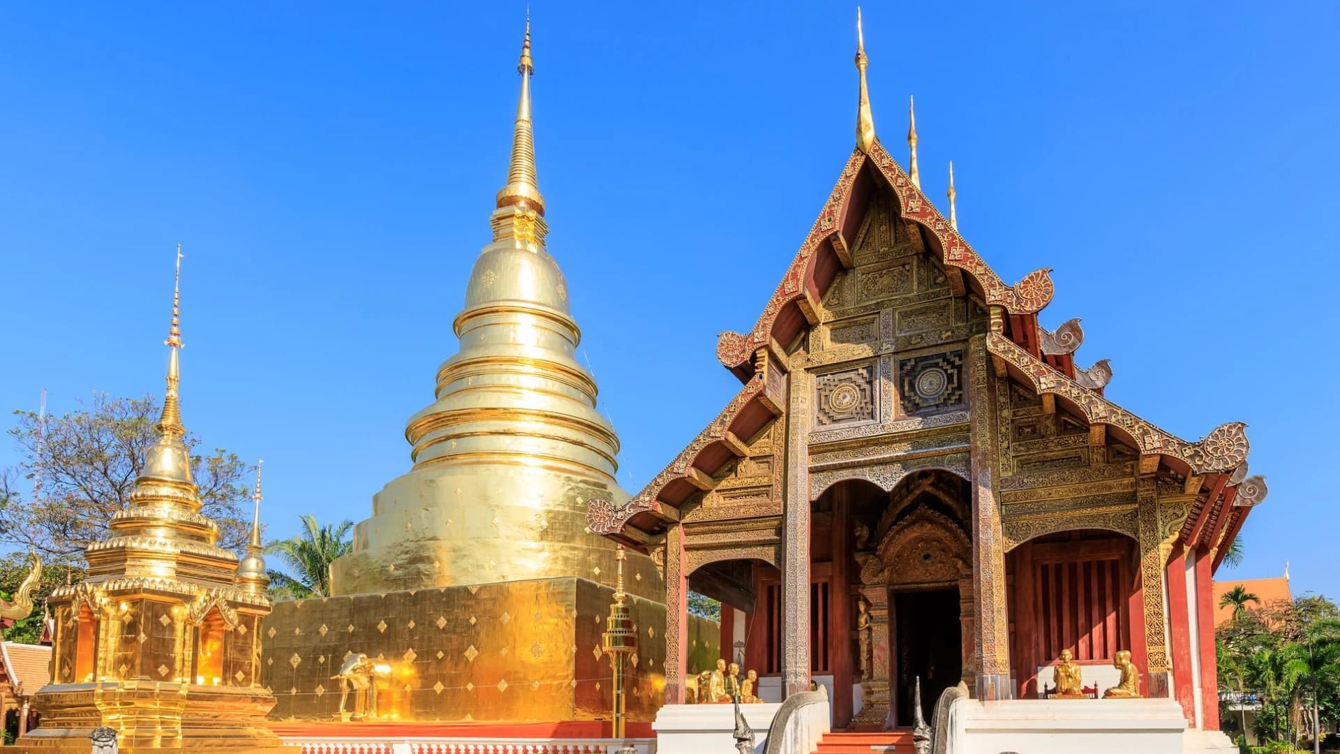 Pattaya's beaches, Chiang Mai's temples, and Bangkok's landmarks in Thailand