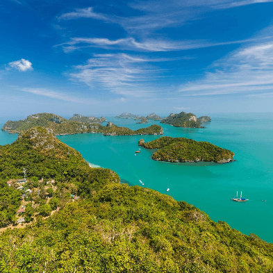 Ang Thong National Marine Park limestone islands and lagoons