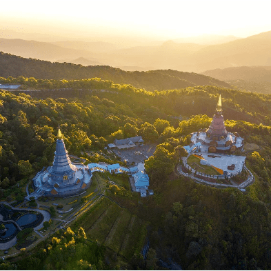 Doi Inthanon National Park waterfalls and cloud forests