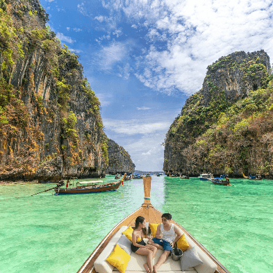 Hong Islands Tour with pristine lagoons and turquoise waters