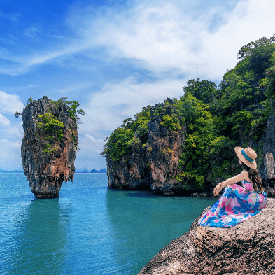 James Bond Island limestone formation in Phang Nga Bay