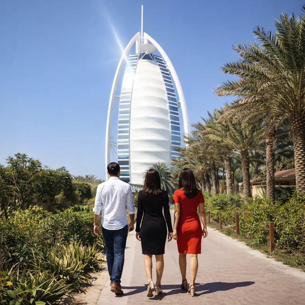 Desert safari and luxury travel experience in UAE showing customized tour packages by local DMC