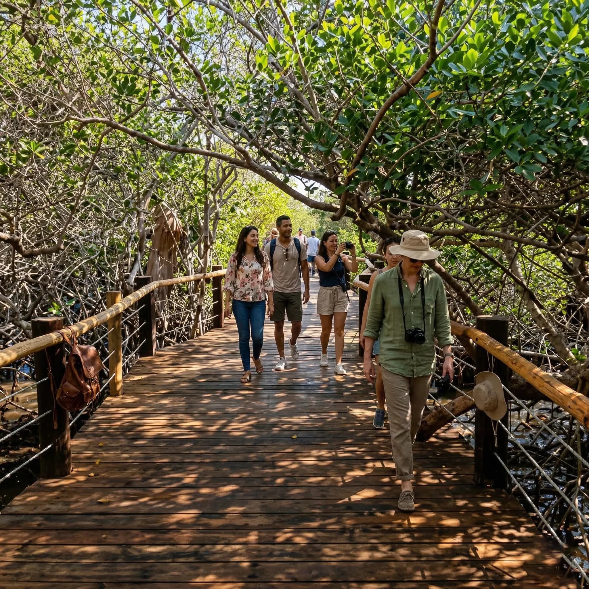 Fujairah coastline with clear blue waters, sandy beach, and Hajar Mountains in the background