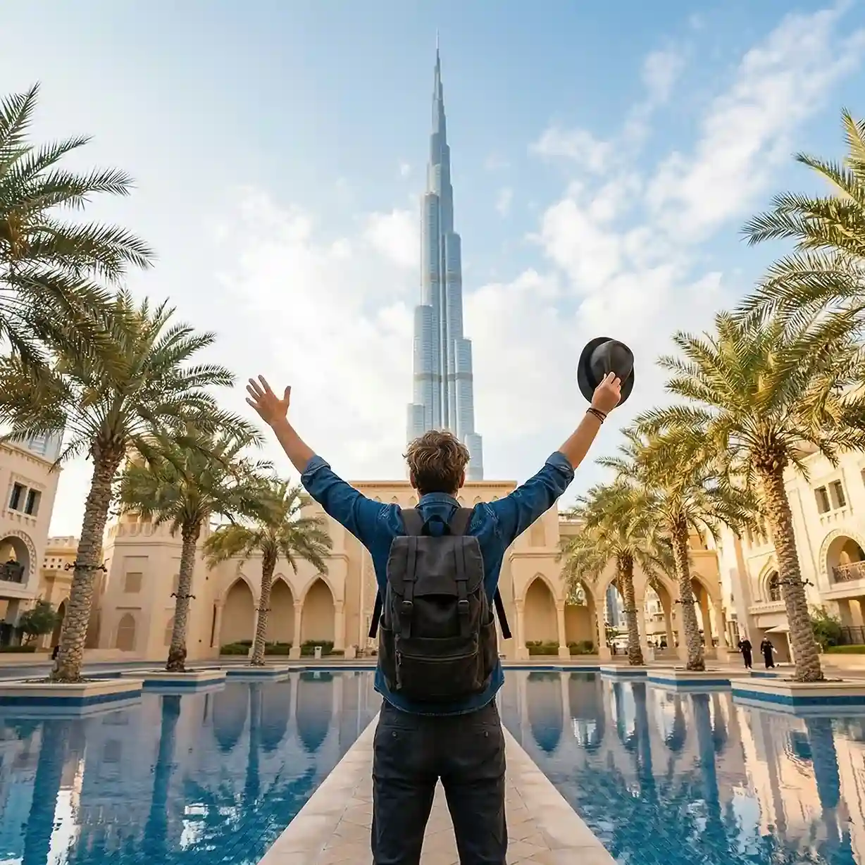 Futuristic UAE attractions including Museum of the Future showcasing AI and smart tourism experiences