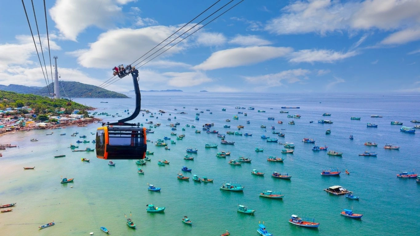 Scenic Vietnam landscape featuring Halong Bay, cultural landmarks, and tropical travel experiences