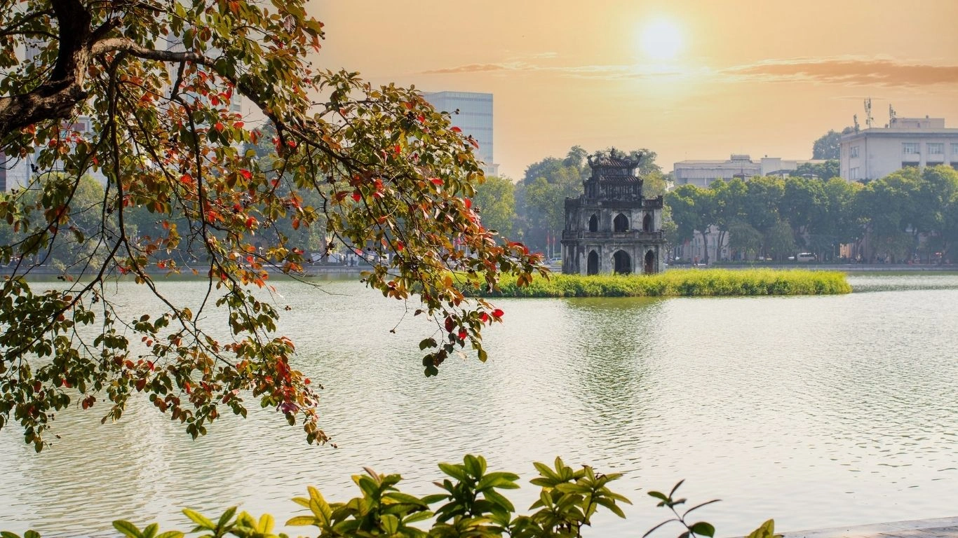 Vietnam tour showcasing Hanoi city attractions, Halong Bay cruise, Hoi An Ancient Town, Bana Hills Golden Bridge, and scenic cultural experiences