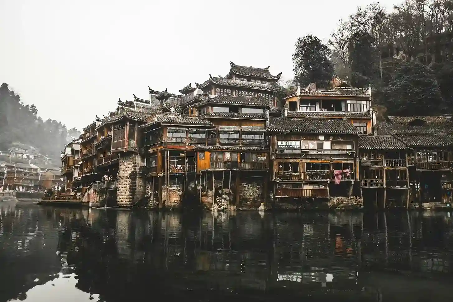 China skyline blending modern skyscrapers with traditional architecture and cultural landmarks
